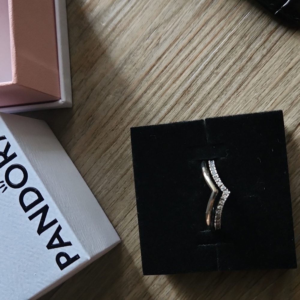 NOT AVAILABLE ANYMORE!! PANDORA stackable rings X2 for price of 1 SIZE 5